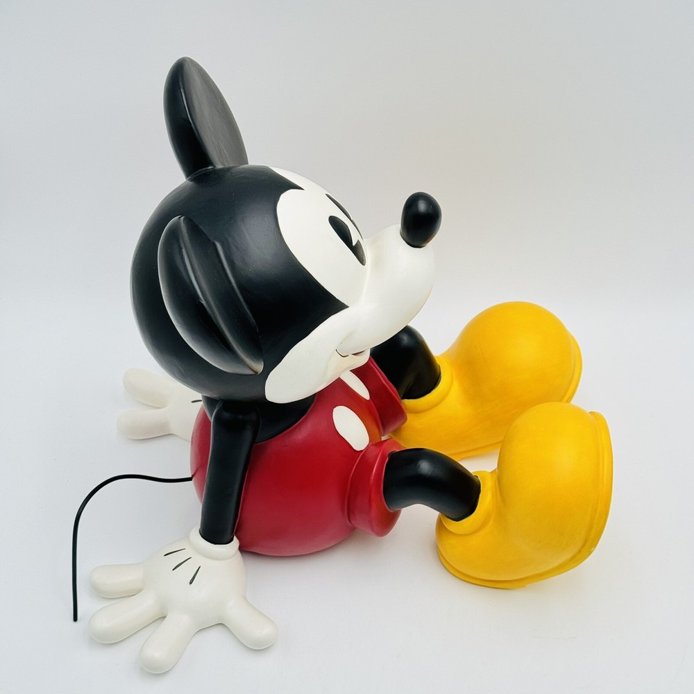 Enesco Ceramic Pie-Eyed Sitting Mickey Mouse Big Figruine RARE