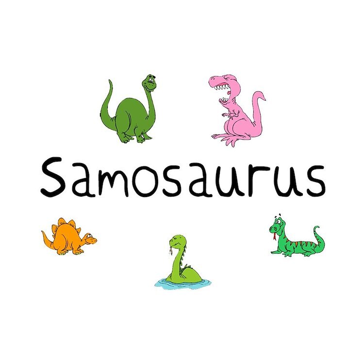 CafePress Samosaurus 10" Wall Clock (194964643)
