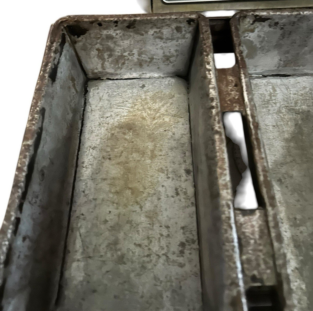 Antique Metal Loaf Bread Triple Baking Pan Rustic Decor