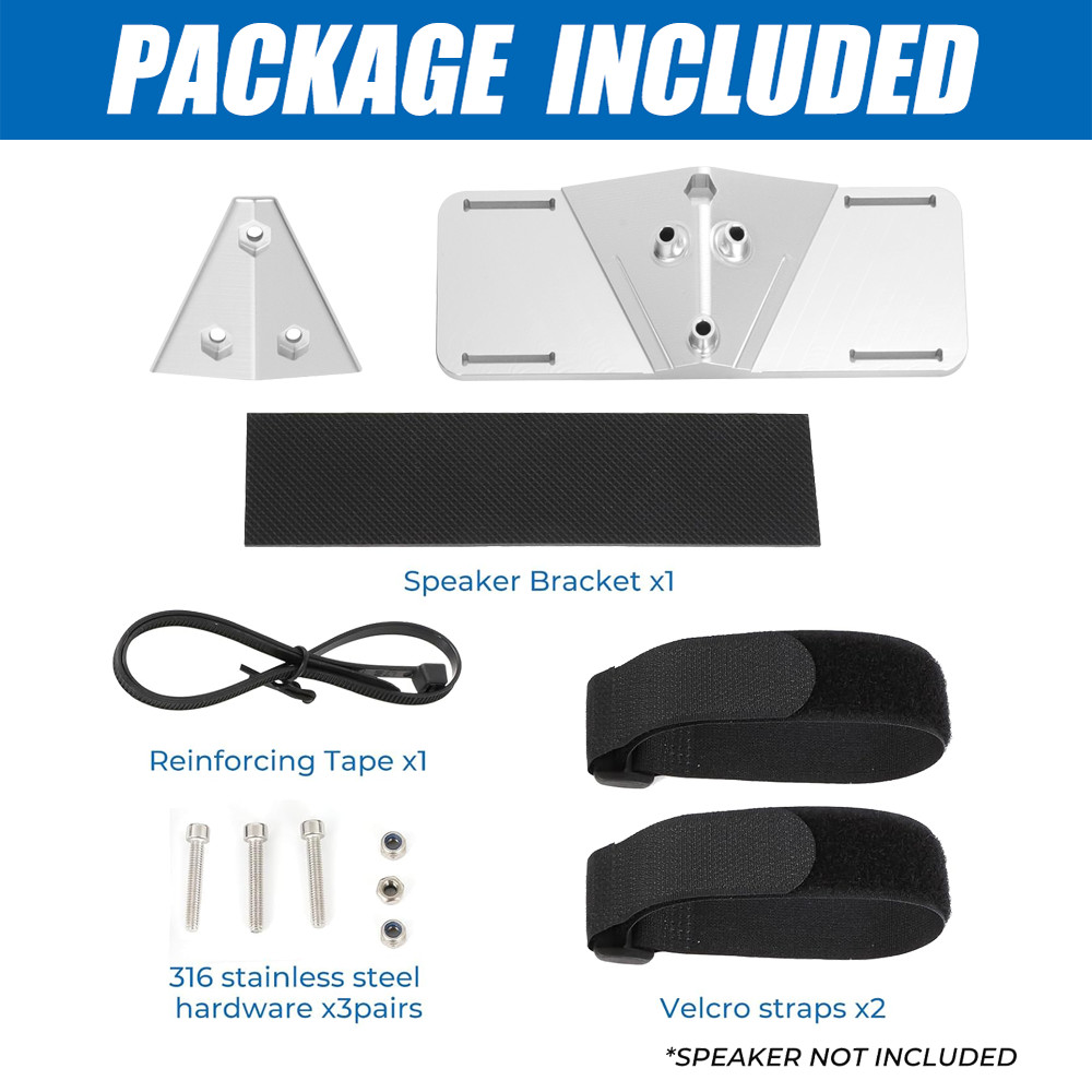 Universal Bluetooth Portable Speaker Mount Bracket For SeaDoo Spark Spark Trixx