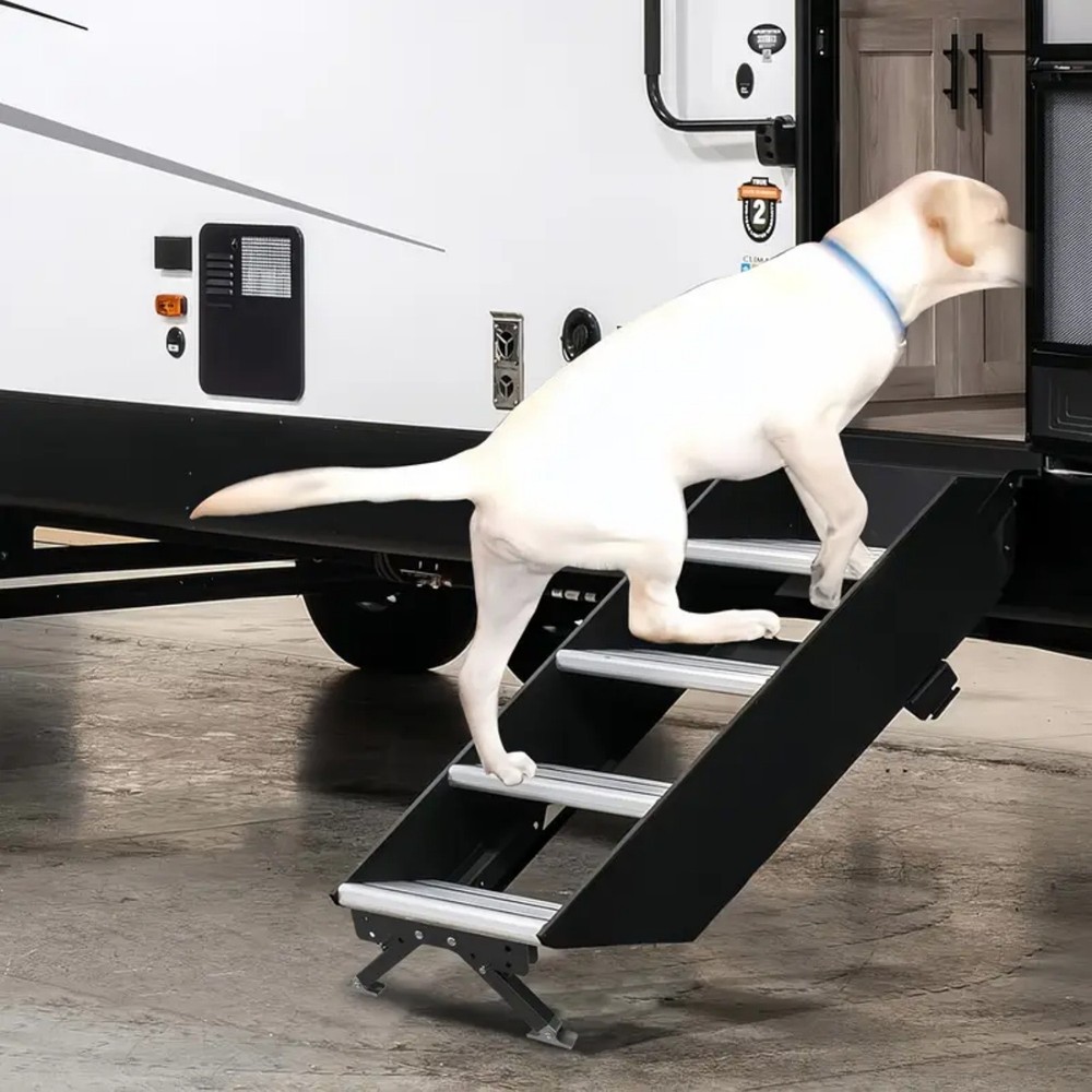 RV Step Stabilizer for Camper Steps RV Step Support stabilizer Stair Black US