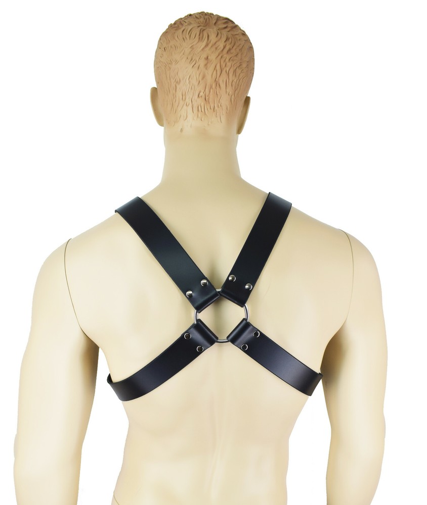 Leather Bondage X-Harness by Axovus