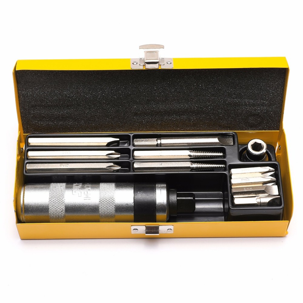 12pcs Impact Driver Bits Screwdriver Set Hand Tool Socket Screw Extractor Kit