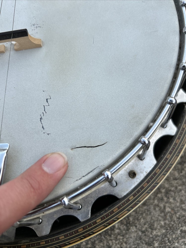 Vintage Conqueror 5 String Banjo+ 70s MIJ Playable Project Bluegrass