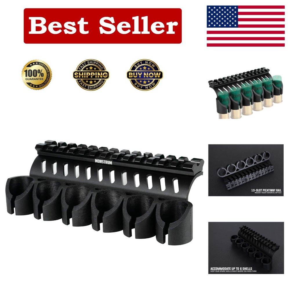 Versatile Side Saddle Shell Holder for Mossberg Shotguns - 12/20 Gauge Options
