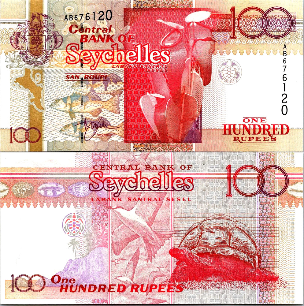 Seychelles 100 Rupees 2001 Pick# 40a UNC