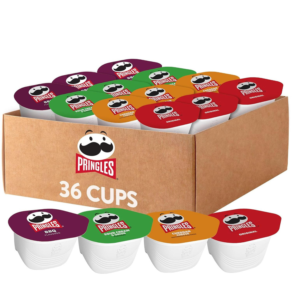 Potato Crisps Chips, Snack Stacks, Lunch Snacks, Variety Pack (36 Cups)