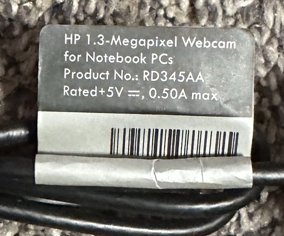 HP Webcam for Notebook PCs RD345AA