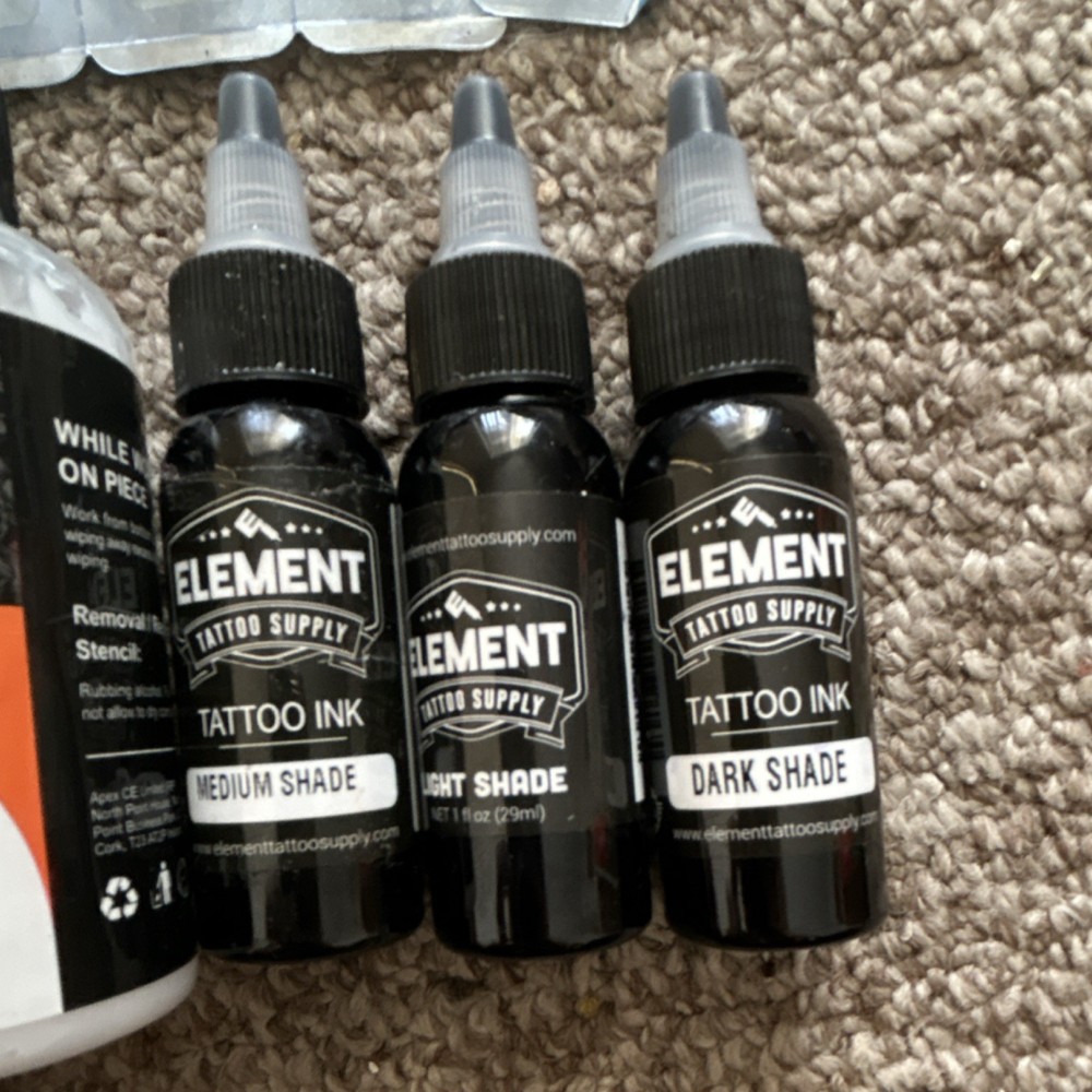 Dynamic Element Wormholepro Elaimei Tattoo Kit Multicolor Inks Needles Machine