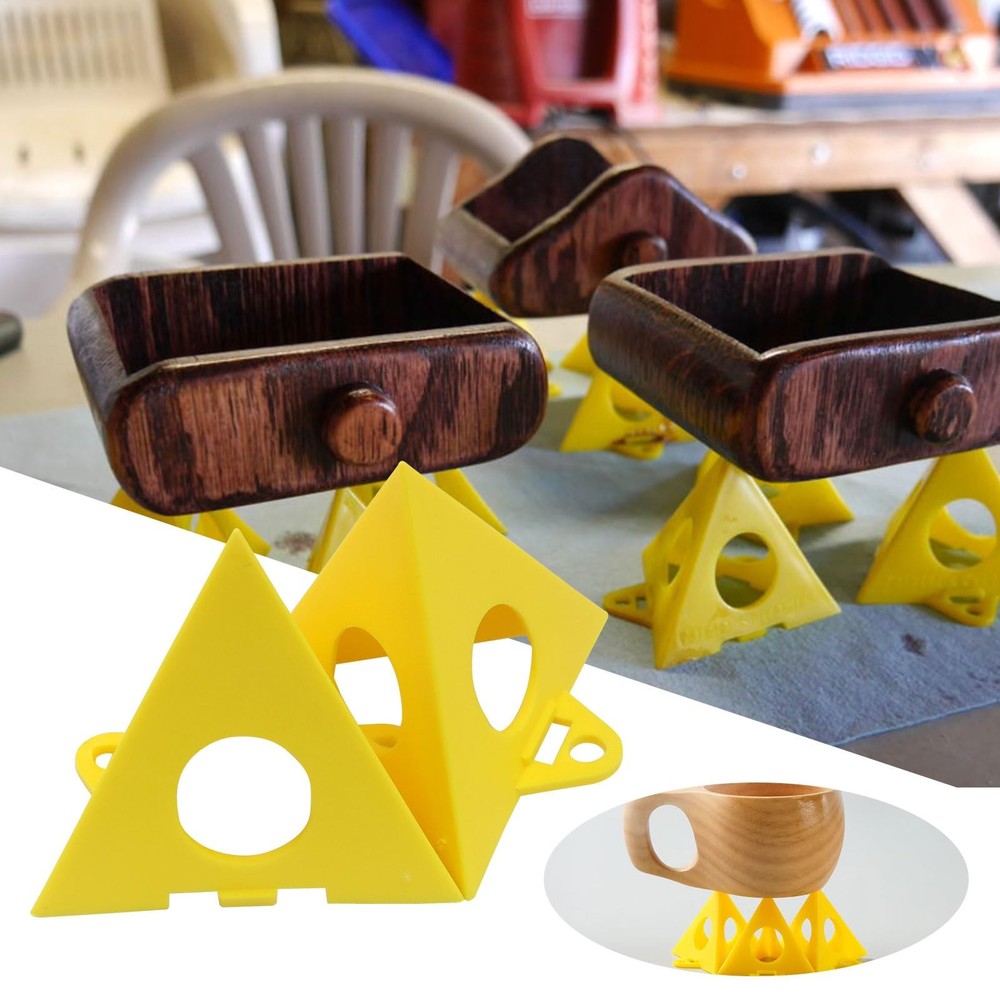 12 piece Pyramid Stand Painting Premium Plastic Paint Triangle Locking System