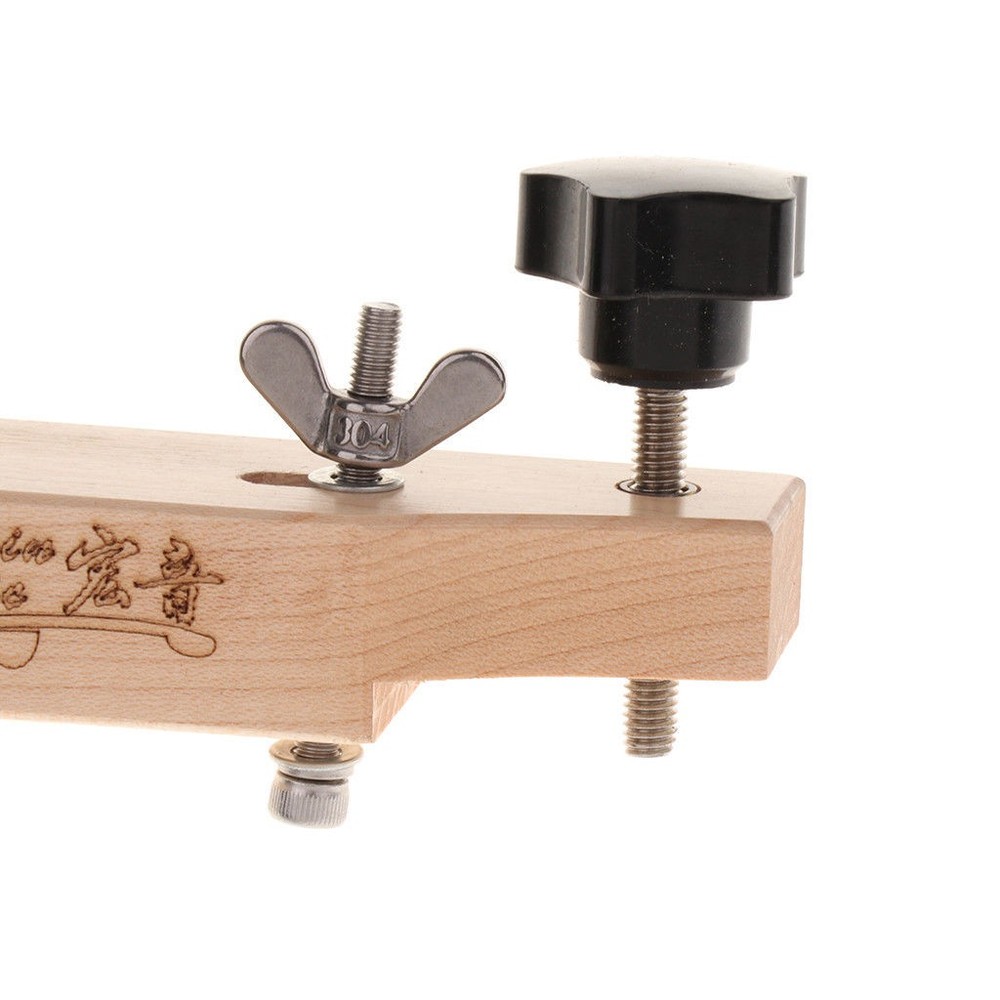 Solid Maple+Stainless Maple Stainless Steel Guitar Bridge Install Clamp Luthier