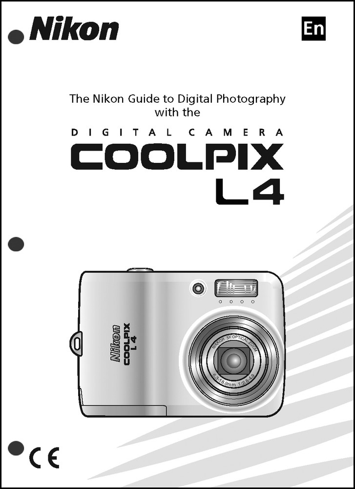 Nikon CoolPix L4 Digital Camera User Guide Instruction  Manual
