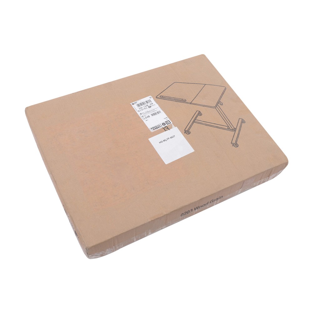 Rolling Laptop Desk Holder Mobile Computer Stand Office Table 360° Rotation