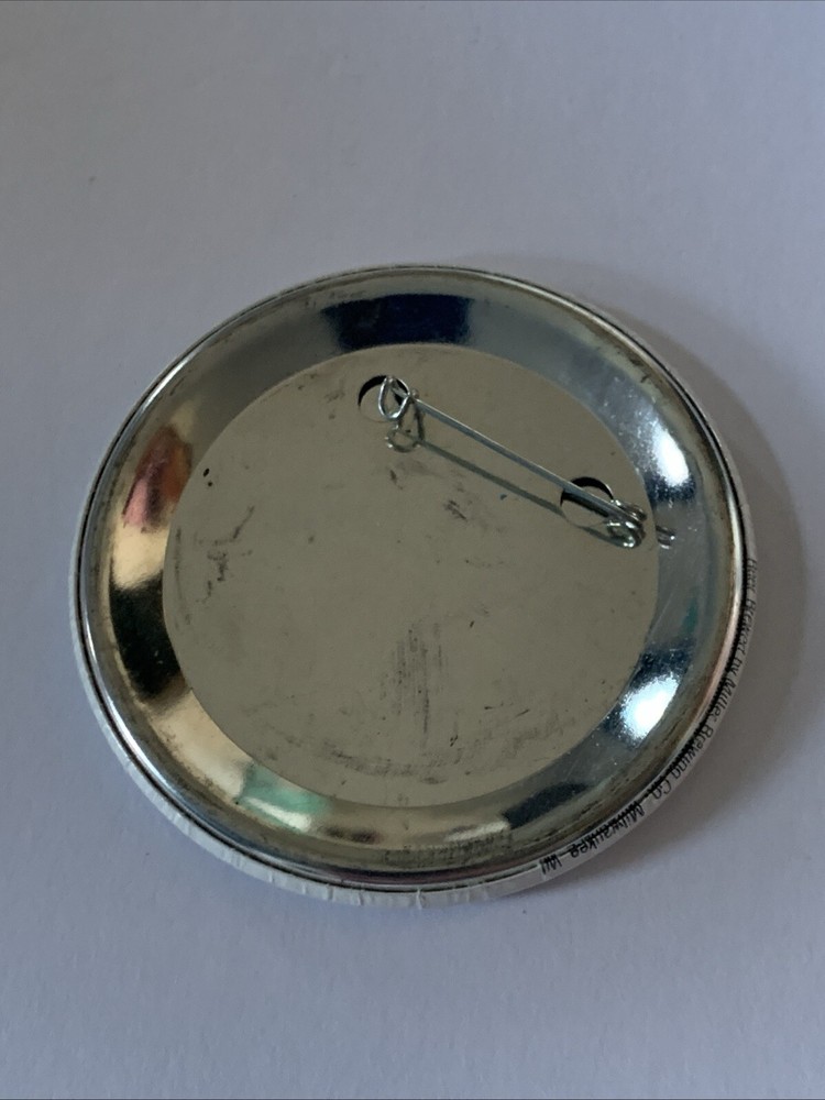 Miller Beer Genuine Draft Button 3” VTG As Real As It Gets Advertising Pin-Back