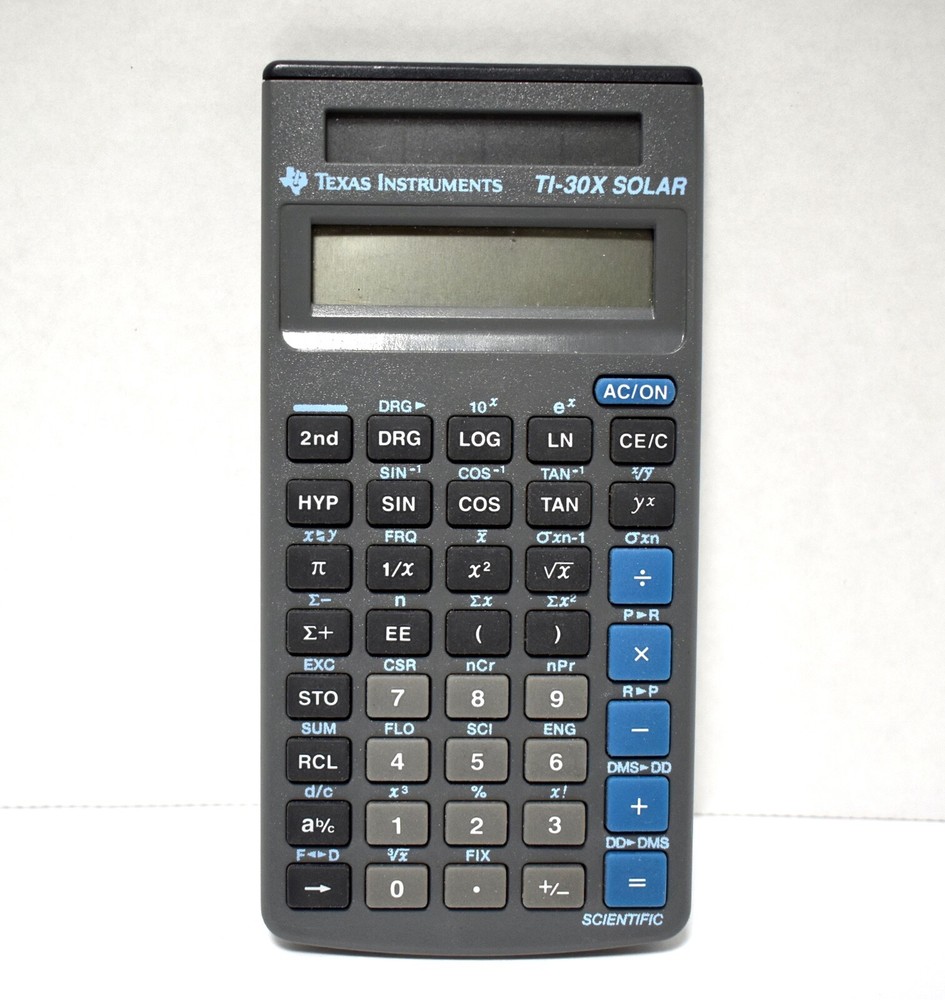 Texas Instrument TI-30X Solar Scientific Calculator - Working Math School