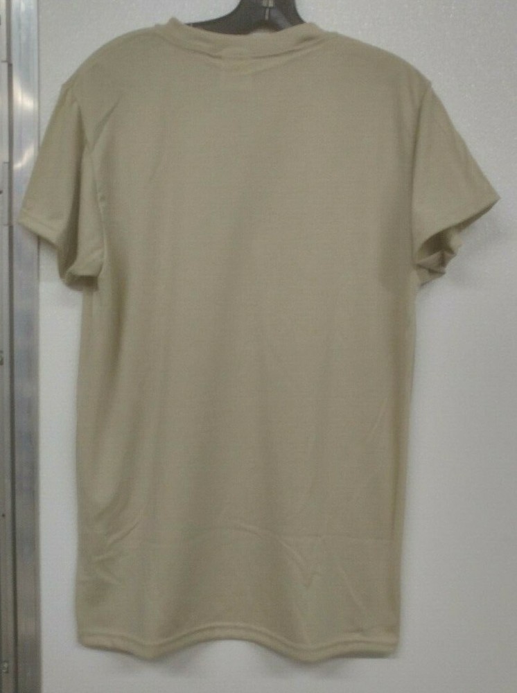 Moisture Wicking Polyester T Shirt (3 Pack) Sand - Medium Reg NEW USGI