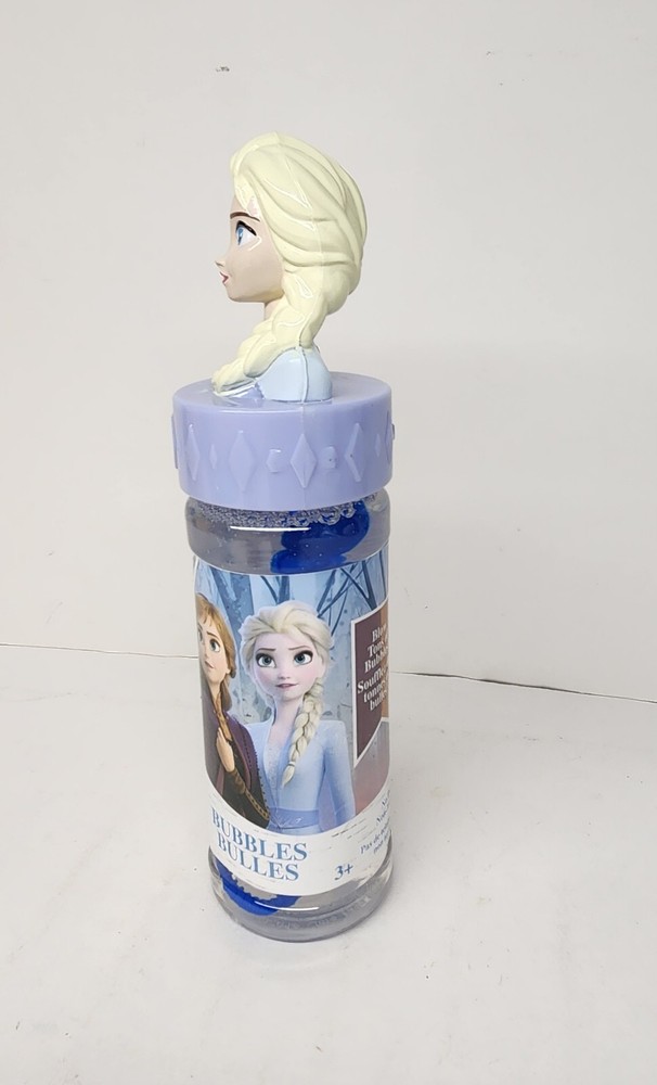 Disney Frozen Elsa bubbles 5oz refillable With 3D Topper
