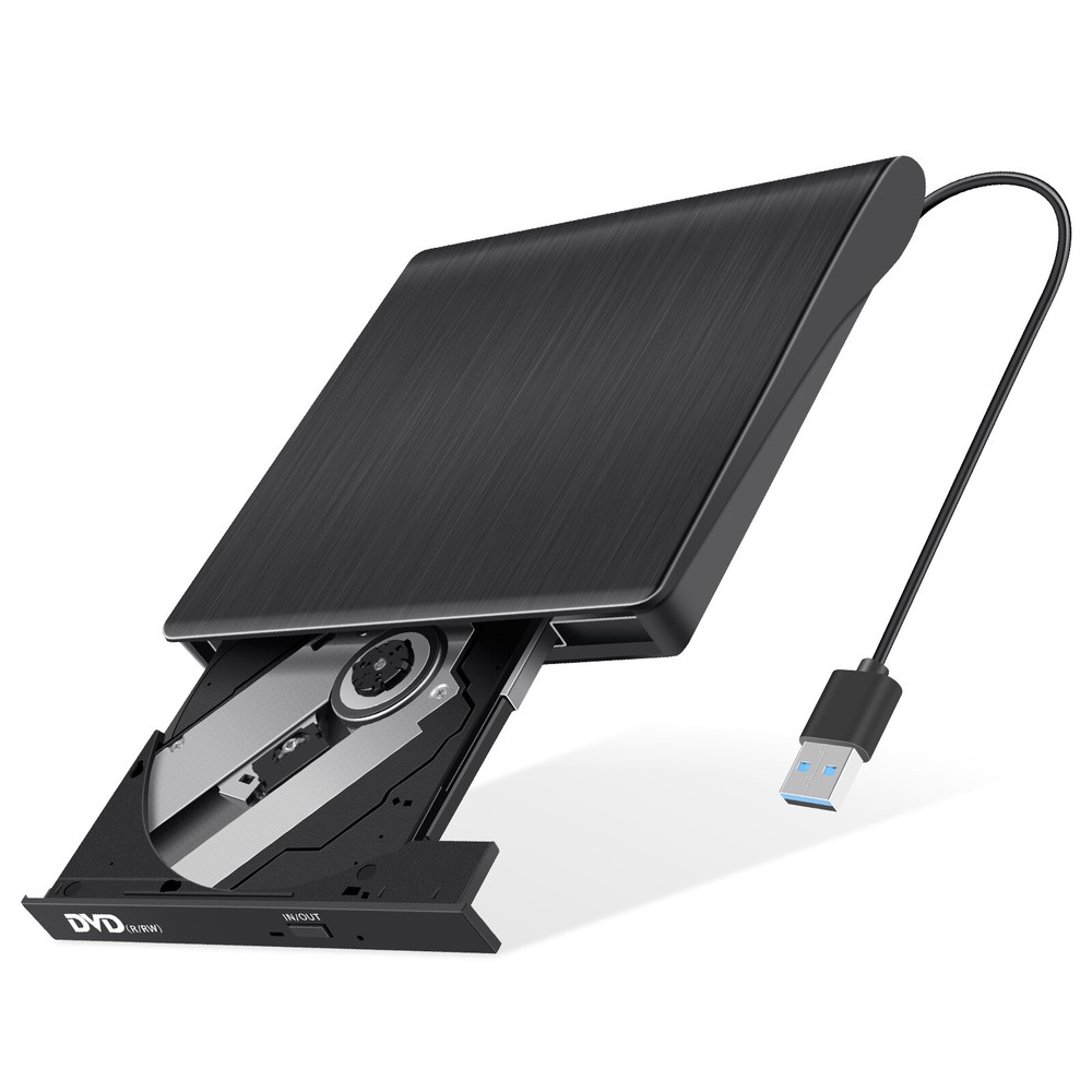 USB 3.0 External CD/DVD Drive Burner Reader Writer Player for Laptop,PC Desktops