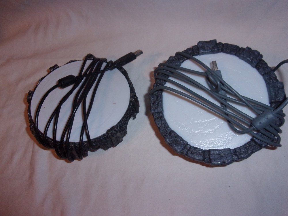 Two Skylander Disk Lights Portals of Power Electronic Computer Toy