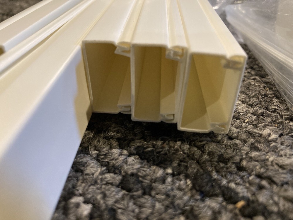 TV Cable Management WireConcealment Kit, RACEWAY 1”x1/2”