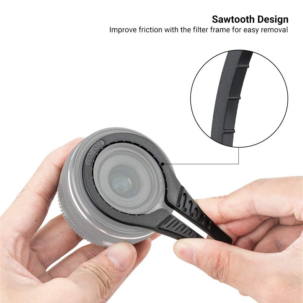 3 Packs Camera Lens Filter Wrench Kit, CPL UV ND for 37-95mm Thread