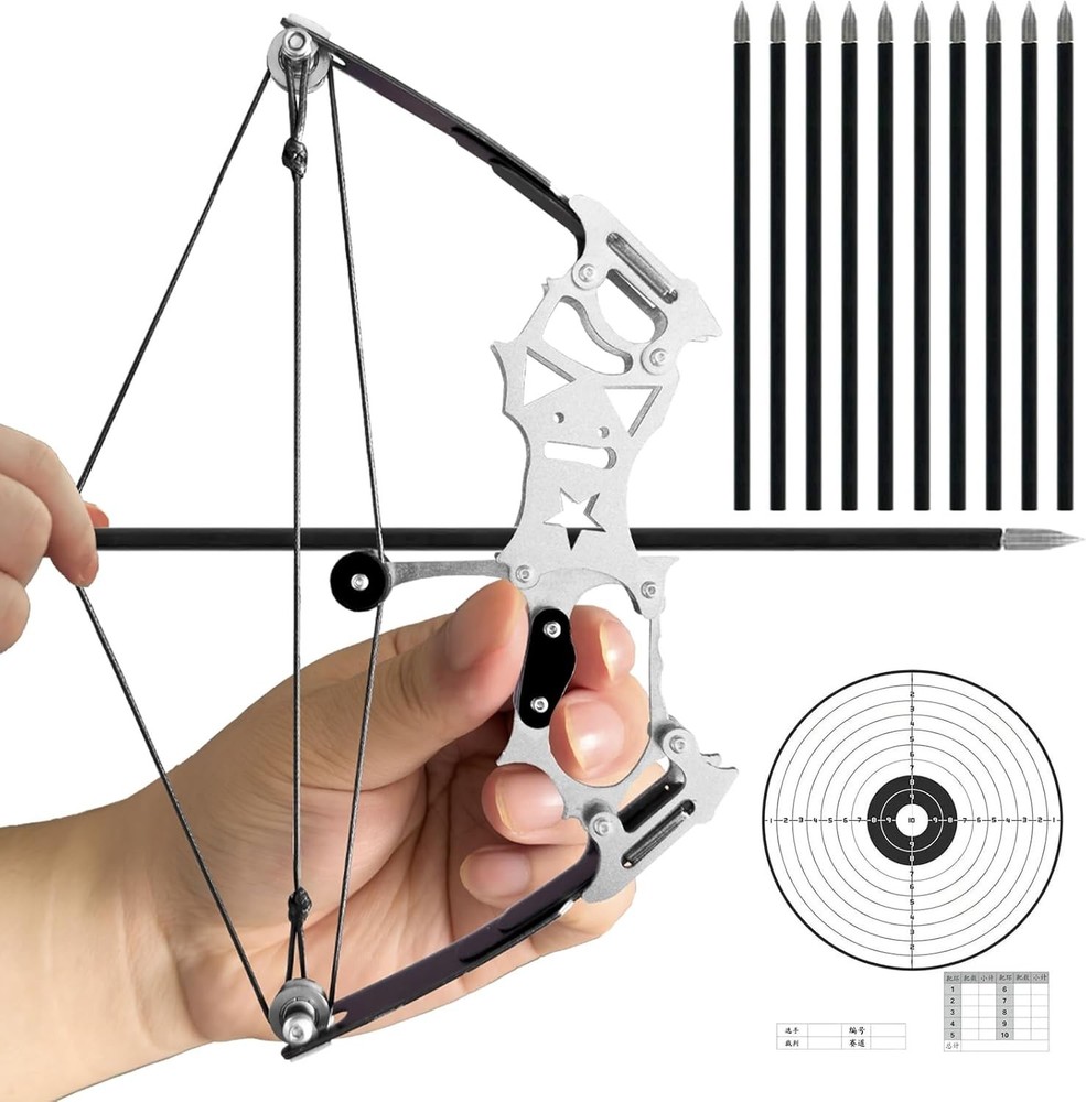 All-in-One Ambidextrous Archery Bow Set: Includes Bow, Arrows & Shooting Target