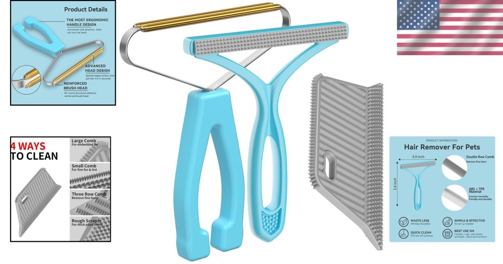 Portable Lint Cleaner 3-Pack – Essential Tools for Fabrics, Mats, and Clothes