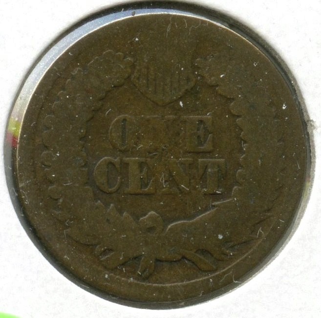 1865 Indian Head Cent Penny - Fancy 5 - Q37