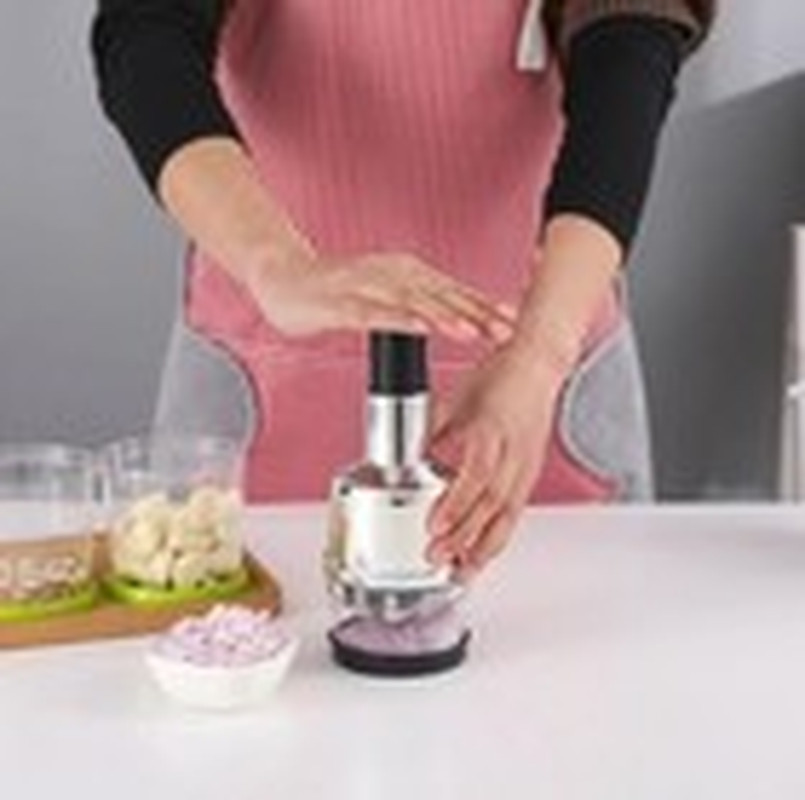 Manual Hand Press Garlic Onion Chopper Vegetable Food Chopper Processor Dicer