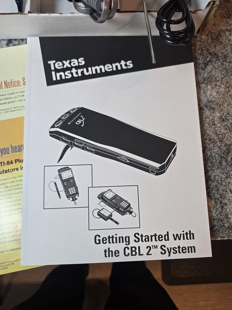 Texas Instruments CBL 2 Data Collection Interface System Probes Cables Manual