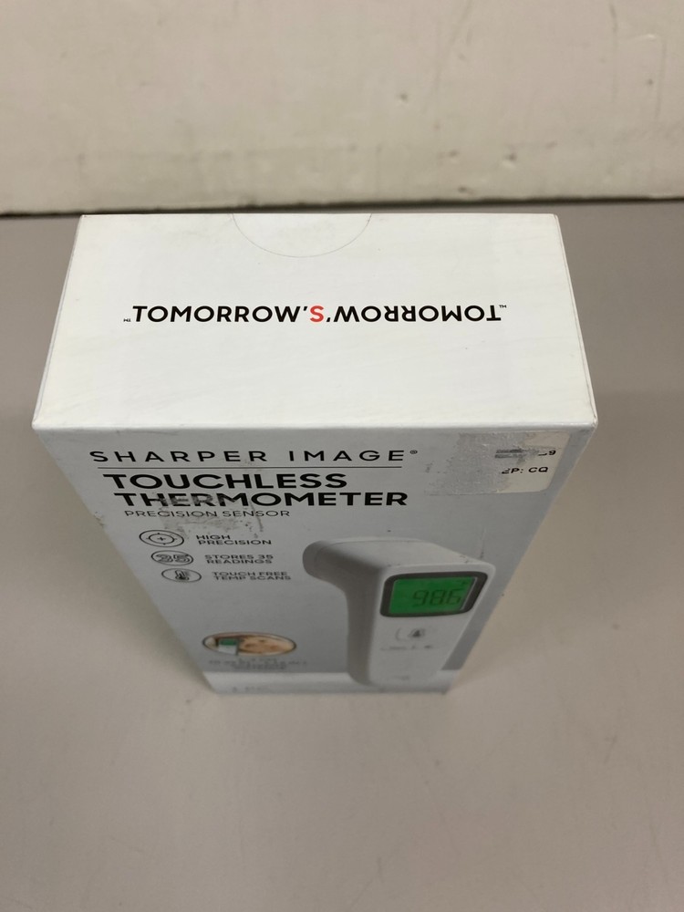 Digital Touchless Smart Forehead Thermometer SHARPER IMAGE- NEW