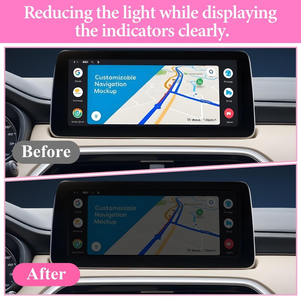4 Pcs Light Dimming Stickers 8 x 4 Inch LED Blocking Black