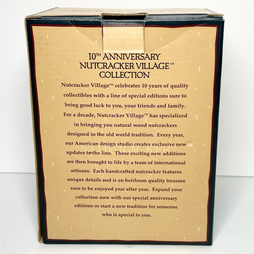 Nutcracker Village 10th Anniversary Purple Soldier Nutcracker