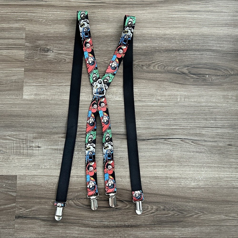 DC Comics Batman Flash The Riddler Superman Suspenders