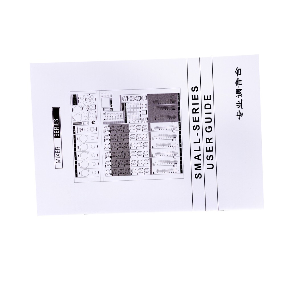 8 Channel Professional Bluetooth Live Studio Audio Mixer USB Mixing Console