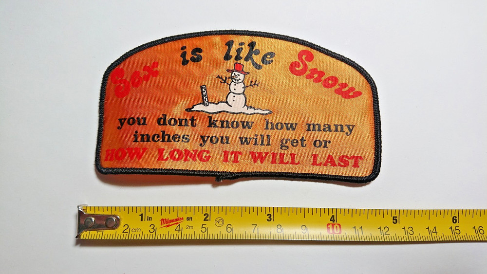 Vintage Joke Patch Like Snow