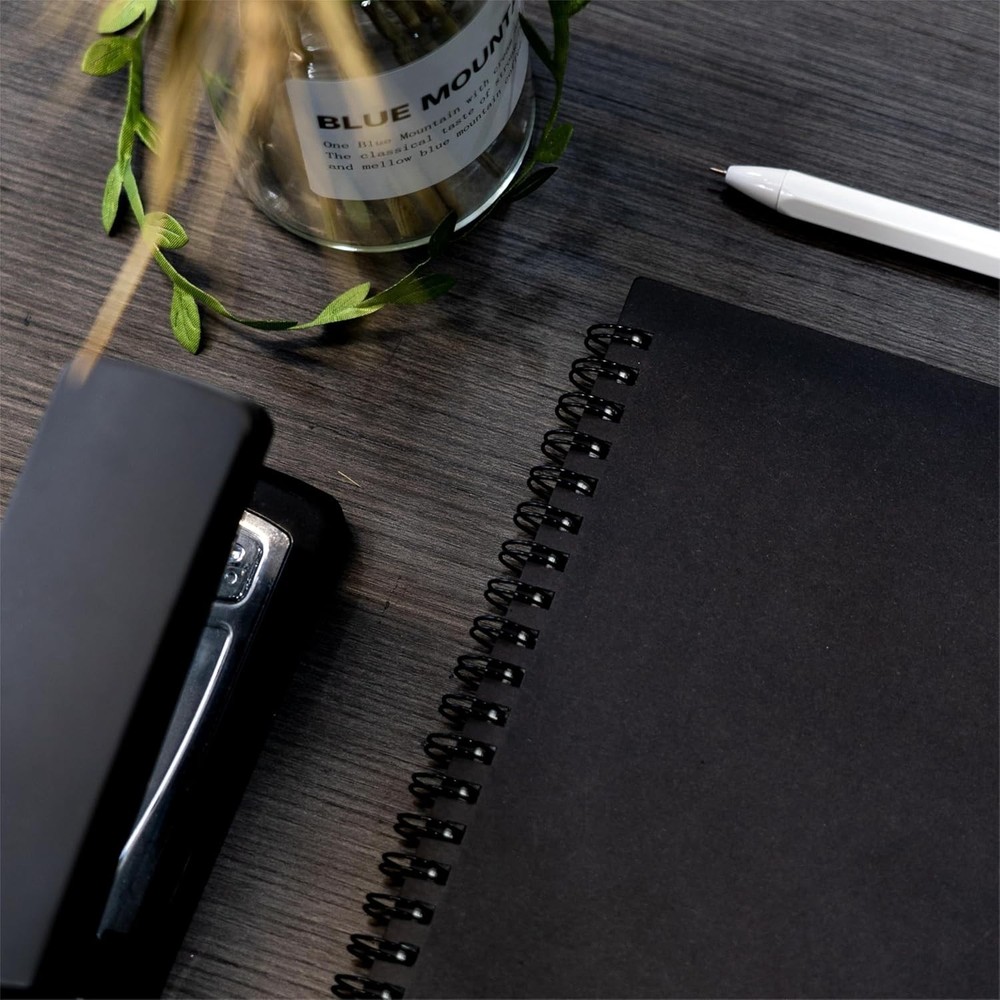 Versatile Soft Cover Sketchbooks - 2 Black Blank Notebooks for Creativity