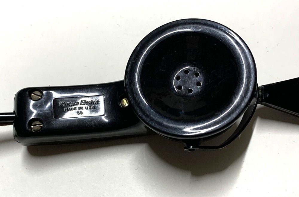 Western Electric 53 telephone operator’s headset / microphone