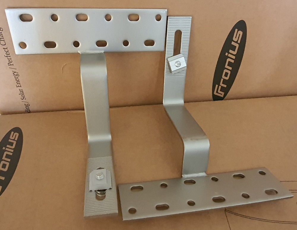 Twelve Tile Hooks - Tile Roof Solar Mount Brackets - for Six Solar Panels