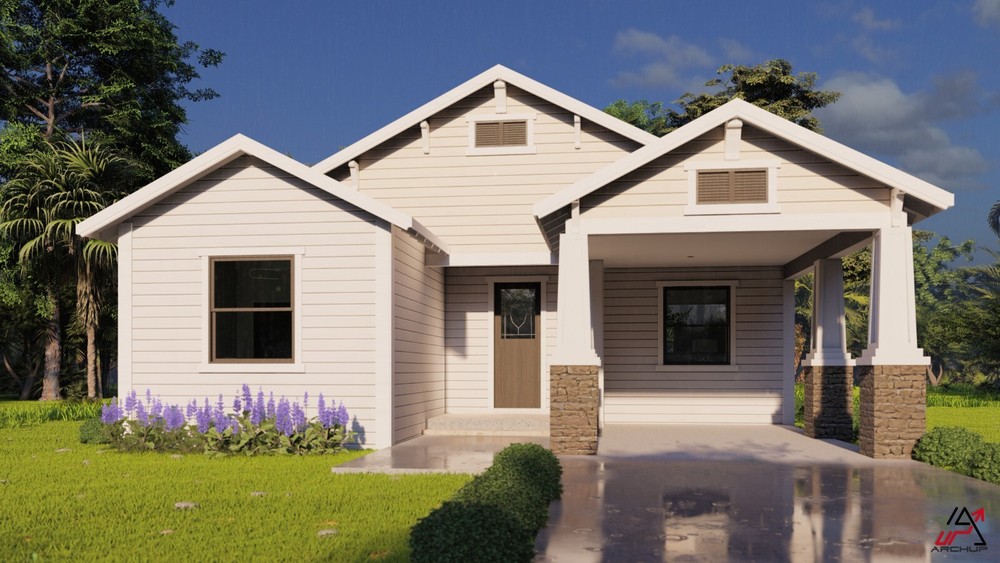 BLUEPRINTS TRADITIONAL HOUSE PLAN ARCHUP #122