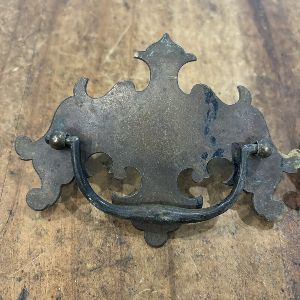 Brass Coated Vintage Antique Hardware draw Pulls Read