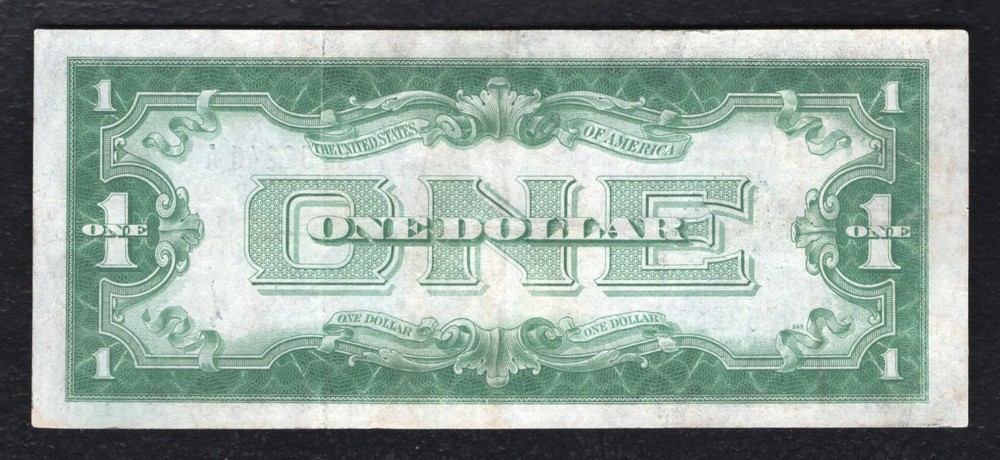 FR. 1600 1928 $1 ONE DOLLAR “FUNNYBACK” SILVER CERTIFICATE ABOUT UNCIRCULATED