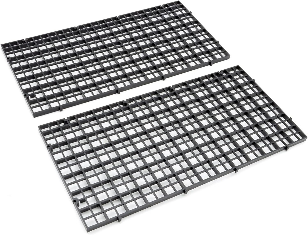 Aquarium Fish Tank Bottom Isolation 4 Pcs, Plastic Egg Crate Grid Divider Tray E