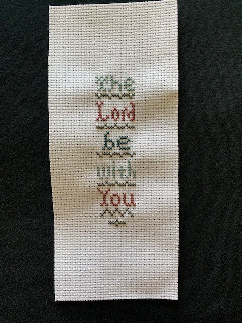 Completed, Finished Counted Cross Stitch, Unfinished Bookmark