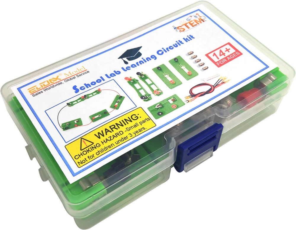 EUDAX Physics Science Lab Learning Circuit Kit,Electricity Experiment Set,Build