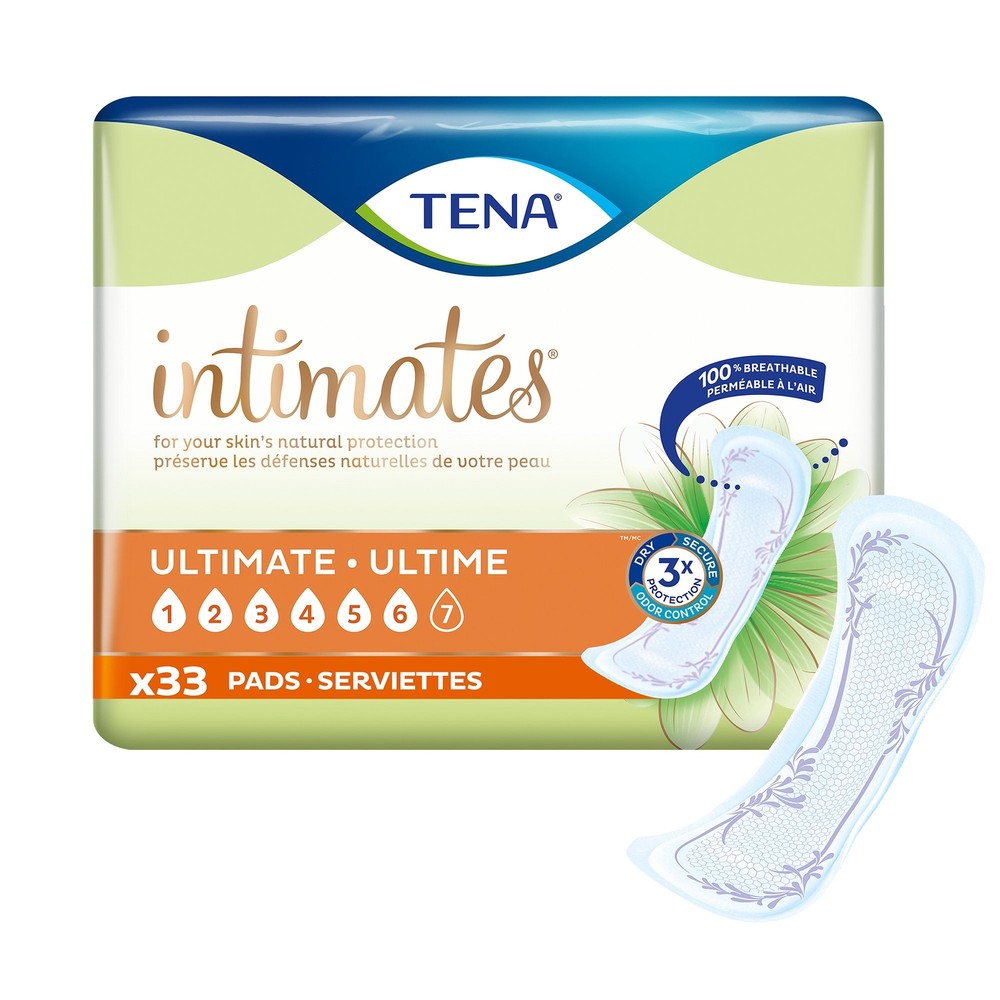 TENA Incontinent Pad 16" L Regular Length 99 Ct