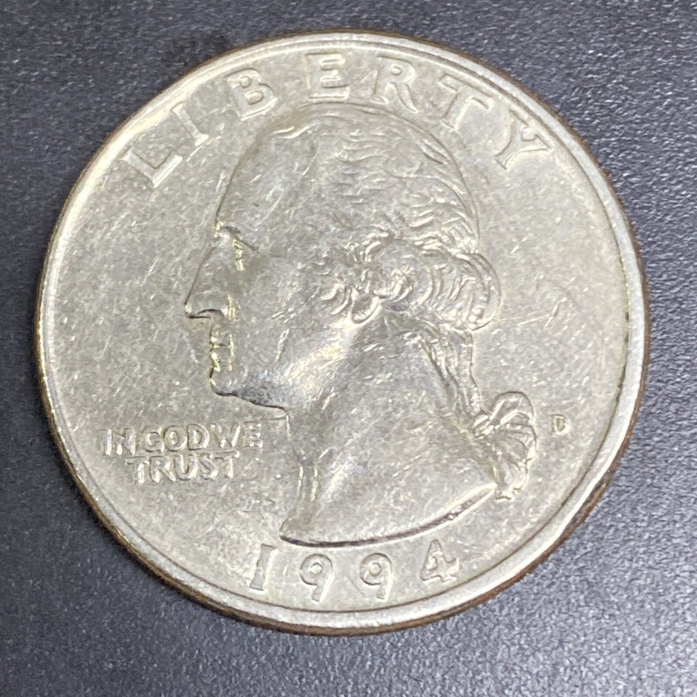 1994 D Washington Quarter Fine Condition Coin