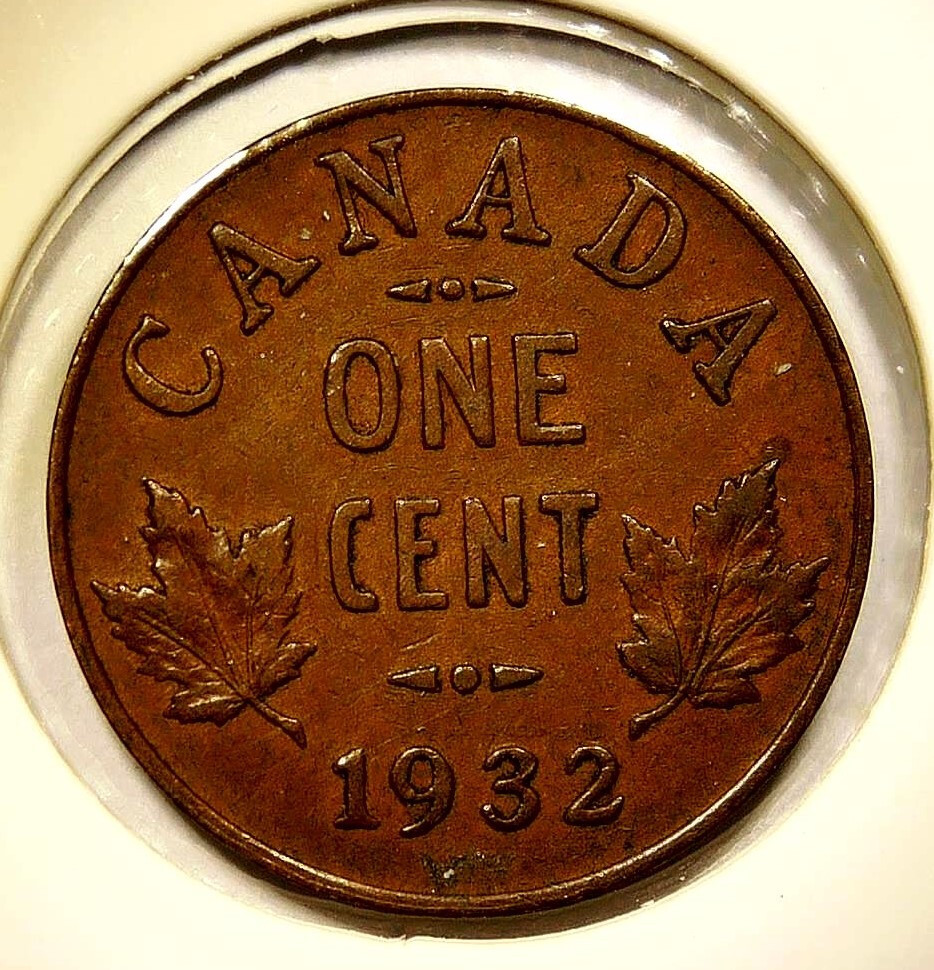 1932 Canada Small Cent King George V