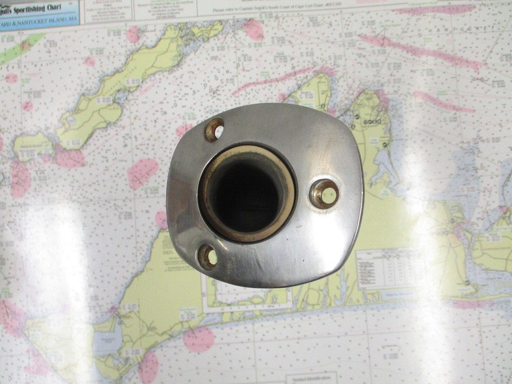 30° Angled Cast Stainless Steel Flush Mount Rod Holder