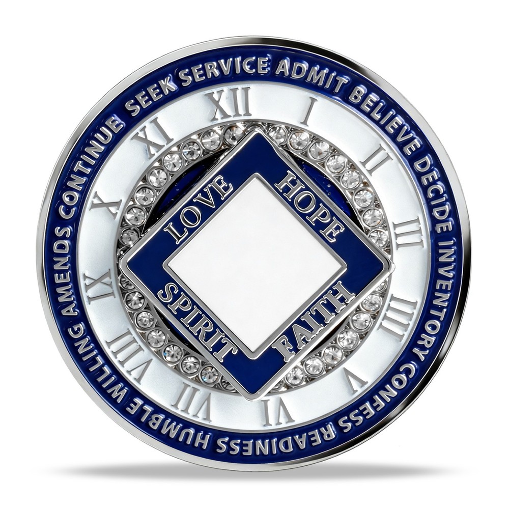 5 Year Sobriety Coin Narcotics Anonymous NA AA Medallion Five Year Sober Chips